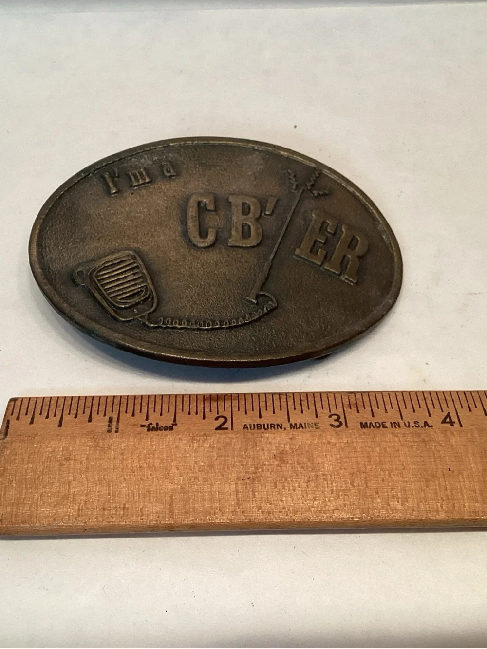 Vintage I’m A CB 'er Belt Buckle Trucker Radio #P 25-1 2